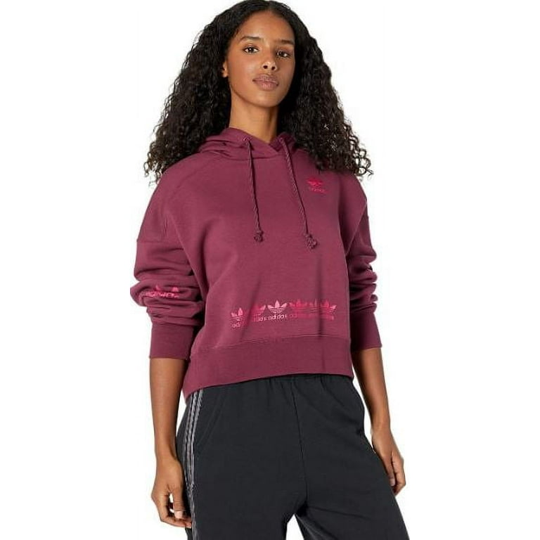 Adidas trefoil hoodie pink spirit best sale