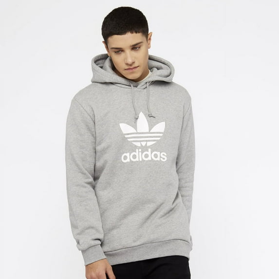 Adidas Originals Trefoil Mens Active Hoodies Size M, Color: Grey/White