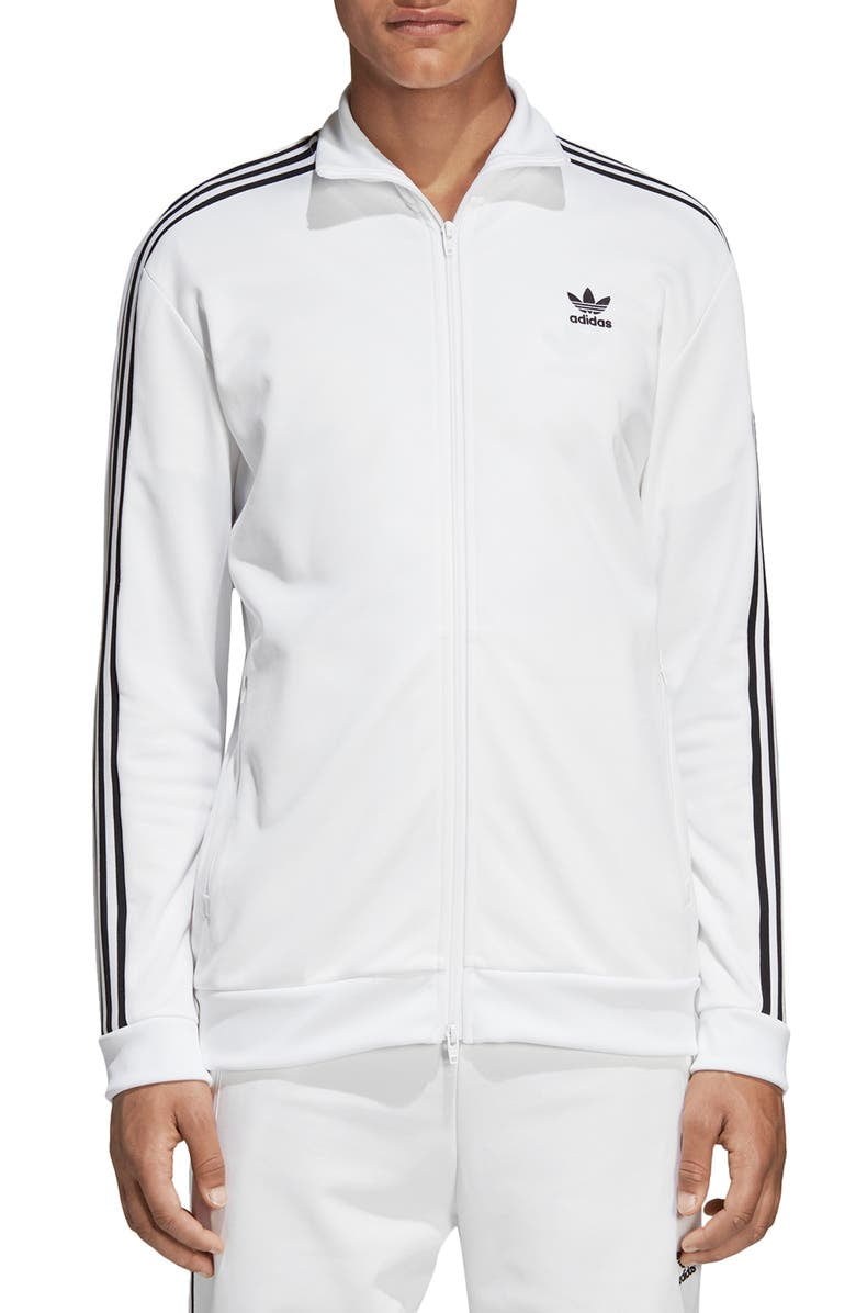 Adidas Originals WHITE Adicolor Beckenbauer Track Jacket, US Medium