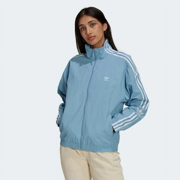 Adidas Originals Women's Adicolor Classics Lock-Up Track Jacket Ambient Sky H20541