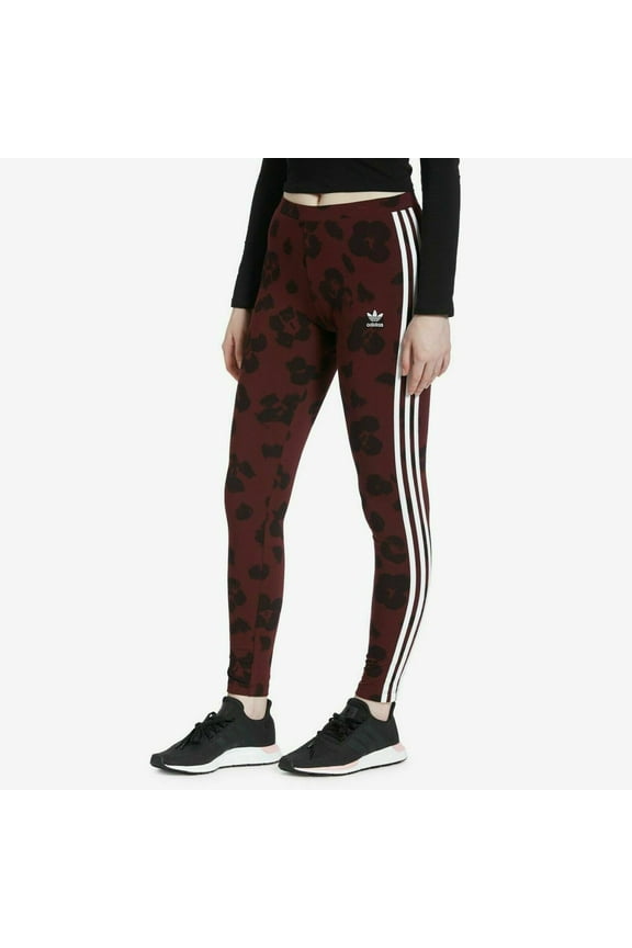 Originals Women's Allover Print Tights Maroon/Black EC1908