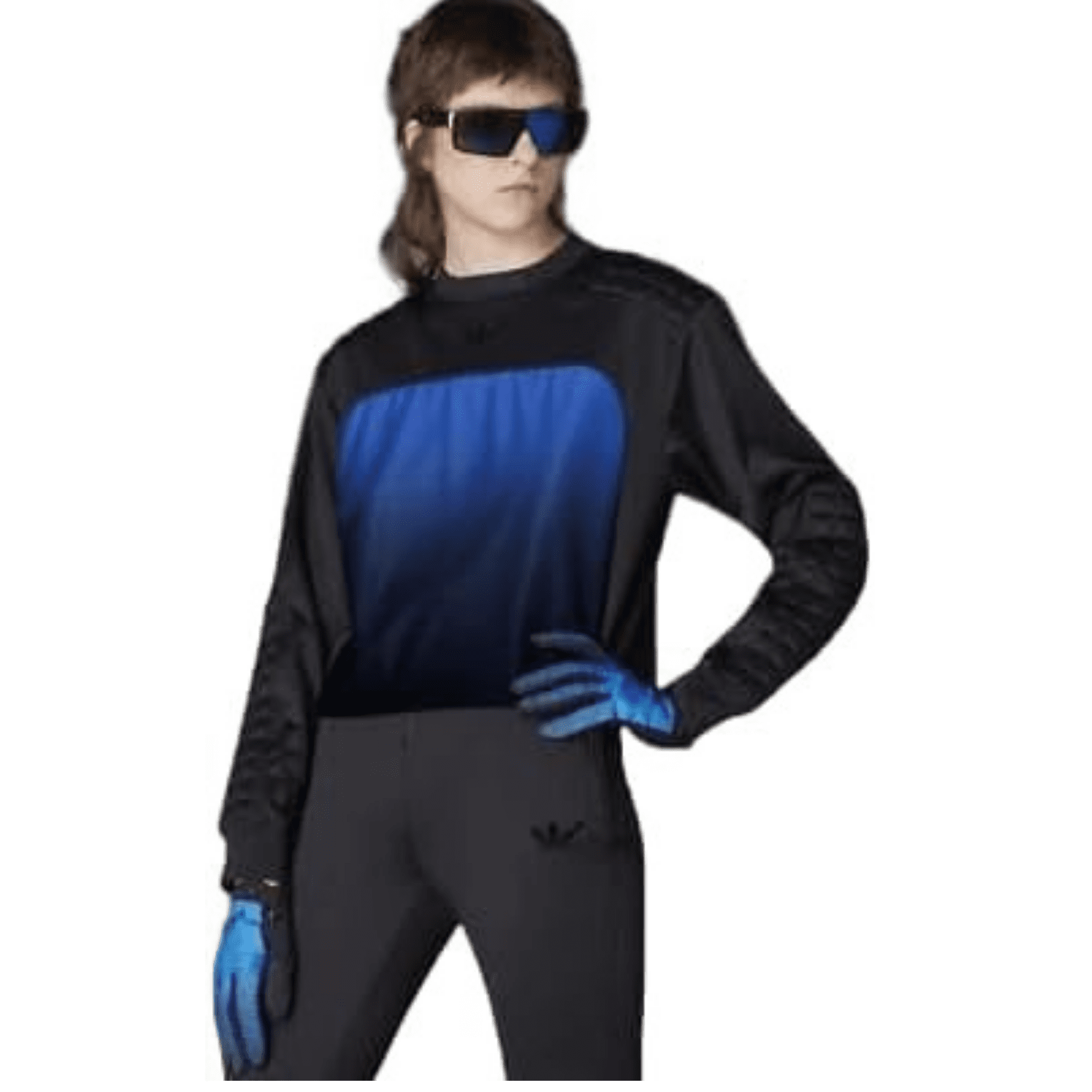Adidas Originals Women’s Blue Version Goalkeeper Long Sleeve Jersey Top, Medium