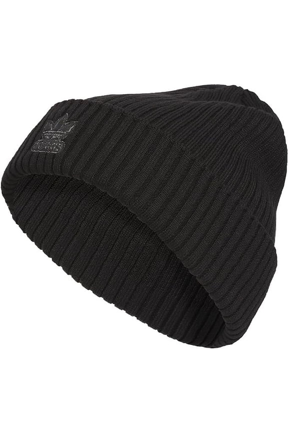 Originals Women's Flurry Cuff Fold Beanie, Black/Black Metallic, One Size
