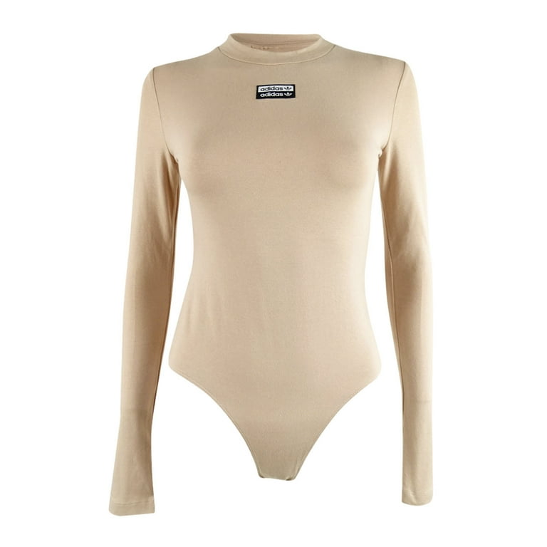 Adidas Originals Women s Long Sleeves Bodysuit S Ash Pearl Walmart