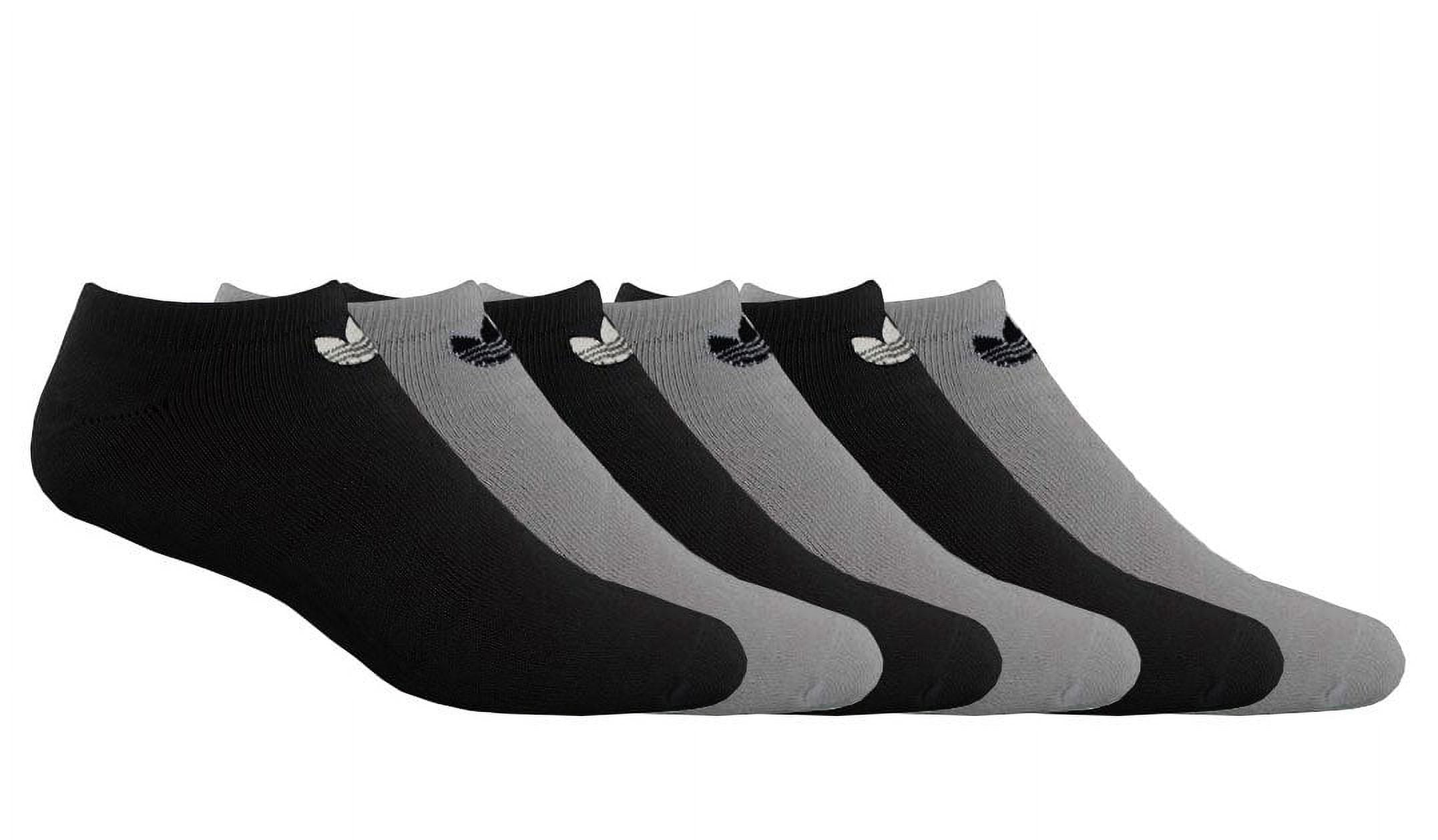 Adidas Originals Women's No Show Socks (Pack of 6) (Black/Grey