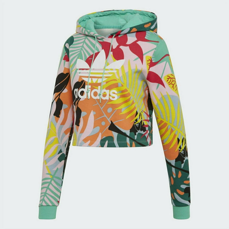 Adidas Originals Women\'s Tropicalage Cropped Hoodie FH7992