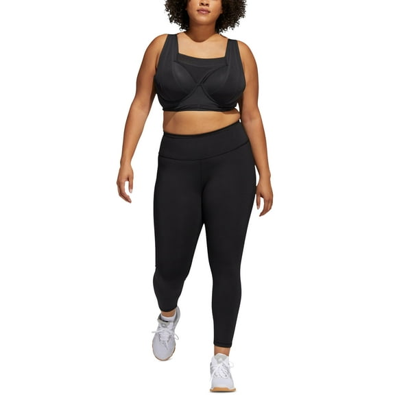 adidas Women's Optime Training 7/8 Tights, Black, 2X