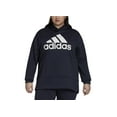 thumbnail image 1 of Adidas Plus Size Aeroready Big Logo Long Sleeve Hoodie Legend Ink/White 1X, 1 of 1