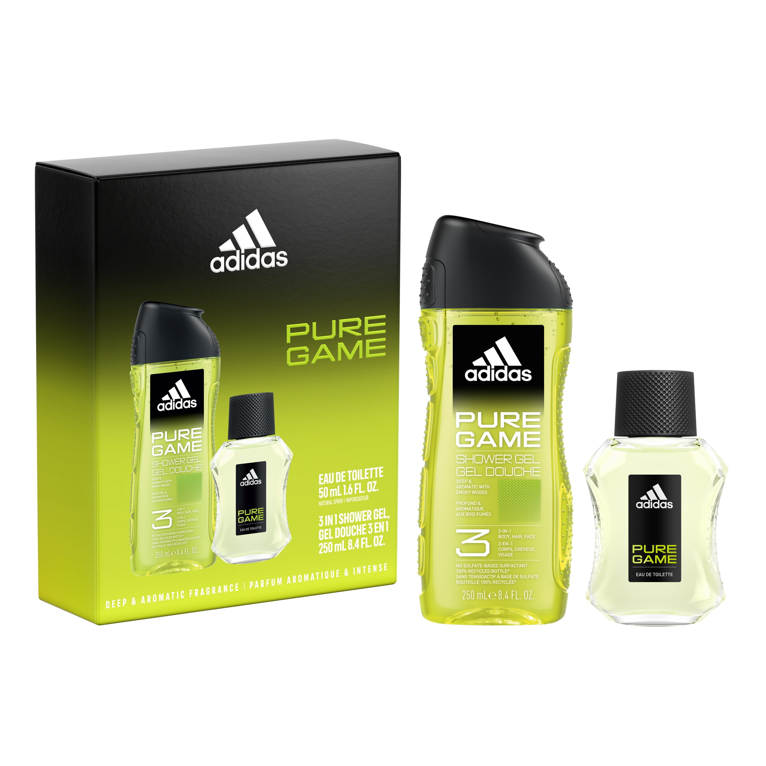 Adidas Pure Game Men's Piece Holiday Giftset Includes EDT
