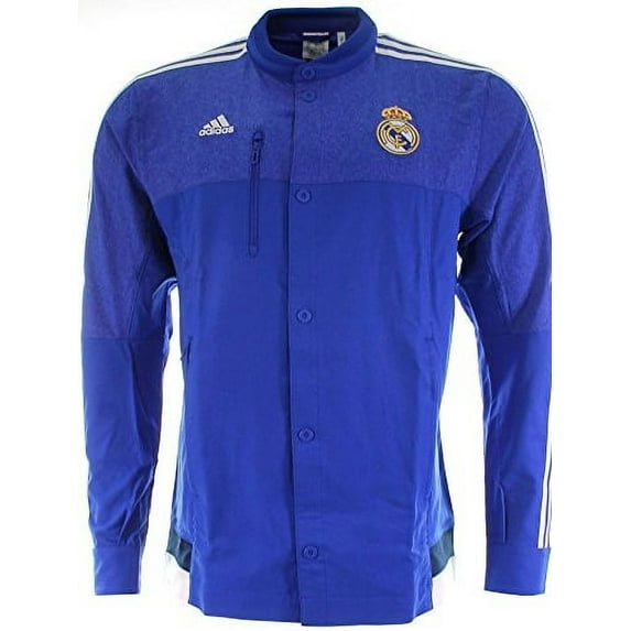 Adidas Real Madrid CF Anthem Jacket (BOBLUE/WHITE) (L)