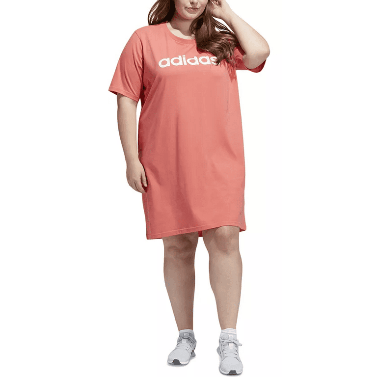 Adidas SEMI TURBO/WHITE Women's Plus Size Logo Graphic T-Shirt