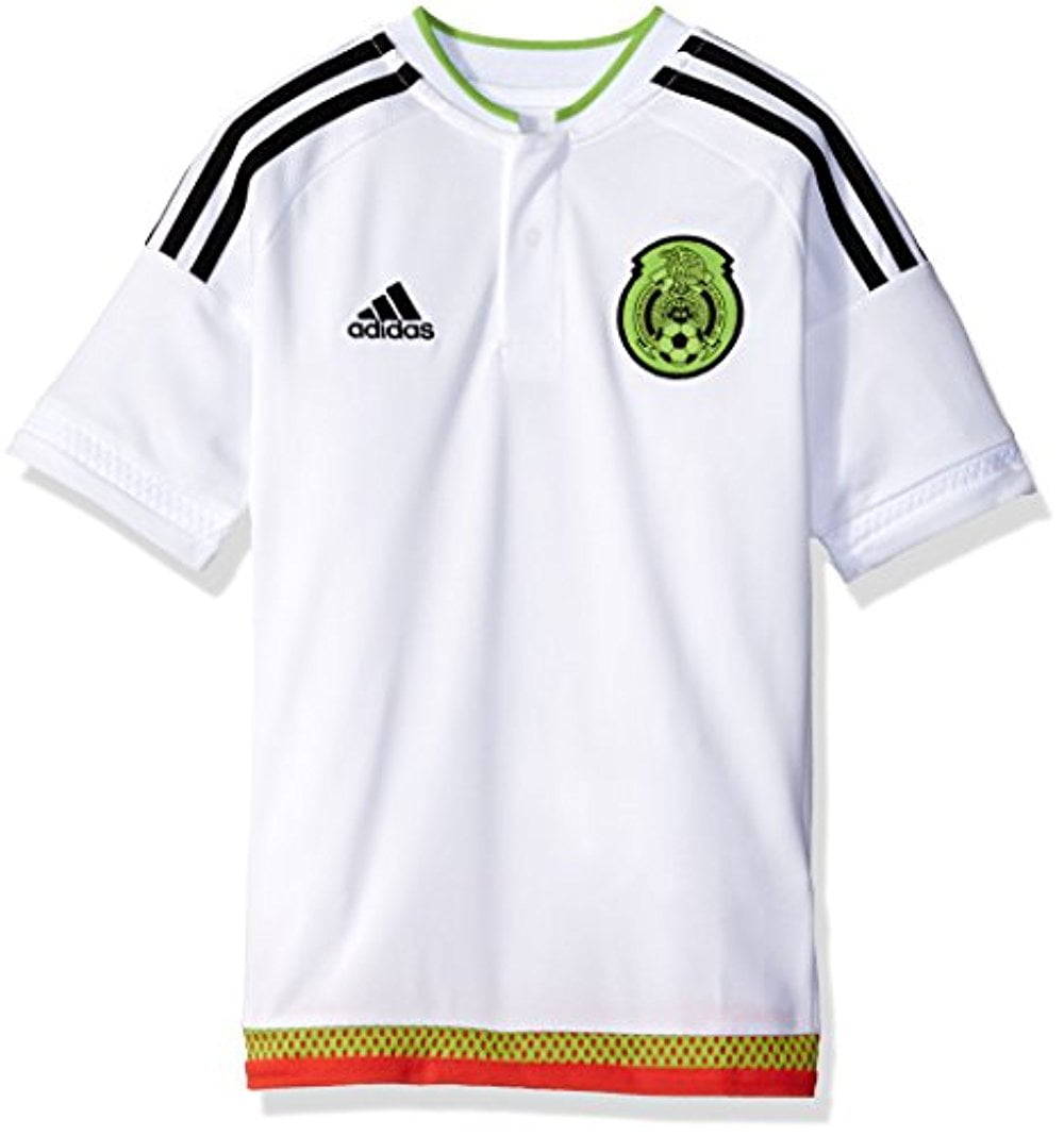 Adidas Soccer Youth Mexico jersey Small White black1 Walmart
