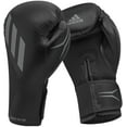 thumbnail image 1 of Adidas Speed TILT 150 Boxing Gloves - Training and Fighting Gloves for Men, Women, Unisex, Mat Black/Gray. 12 oz, 1 of 9