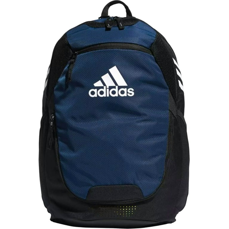 Adidas Stadium 3 Backpack Navy with Mesh Water Bottle Pockets and