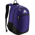 thumbnail image 1 of adidas Striker Sports Backpack for Soccer and More, Workout Bag for Men and Women, Team Collegiate Purple/Black/White, One Size, 1 of 2