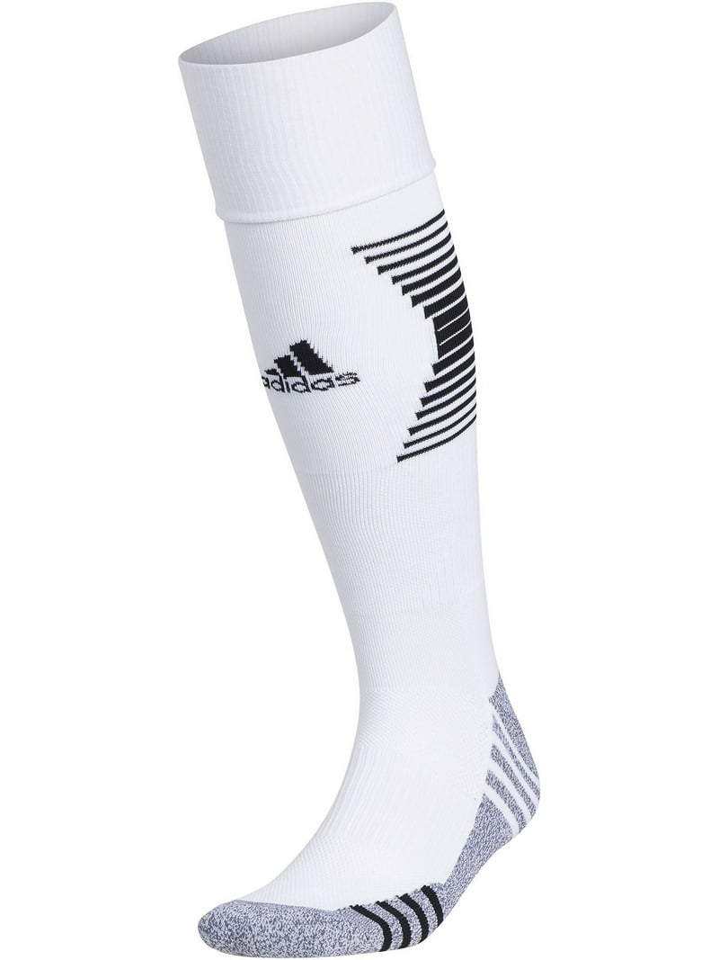 adidas Team Speed Soccer OTC Socks (White/Black, S)