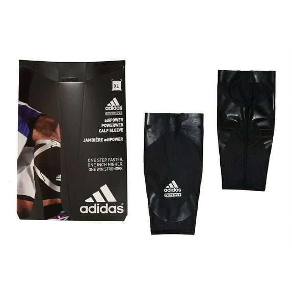 Adidas Techfit Men's Basketball Jambiere adiPOWER Powerweb Compression Calf Sleeve - Black