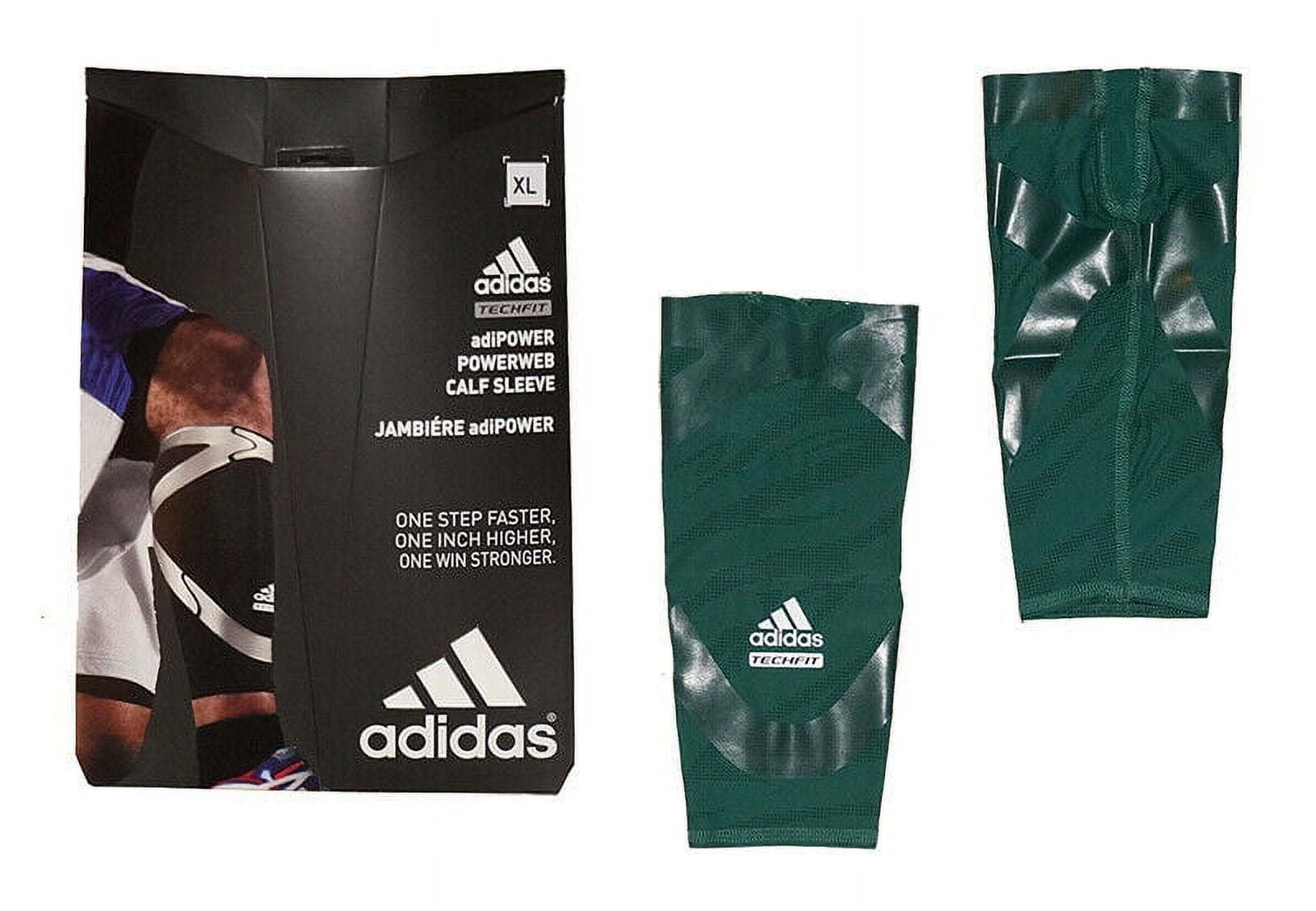 Adidas Techfit Men's Basketball Jambiere adiPOWER Powerweb Compression Calf  Sleeve - Green 