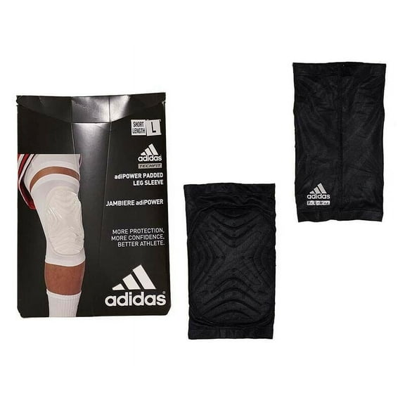 Adidas Techfit Men's Jambiere adiPOWER Padded Leg Sleeve Knee Sleeve - Black