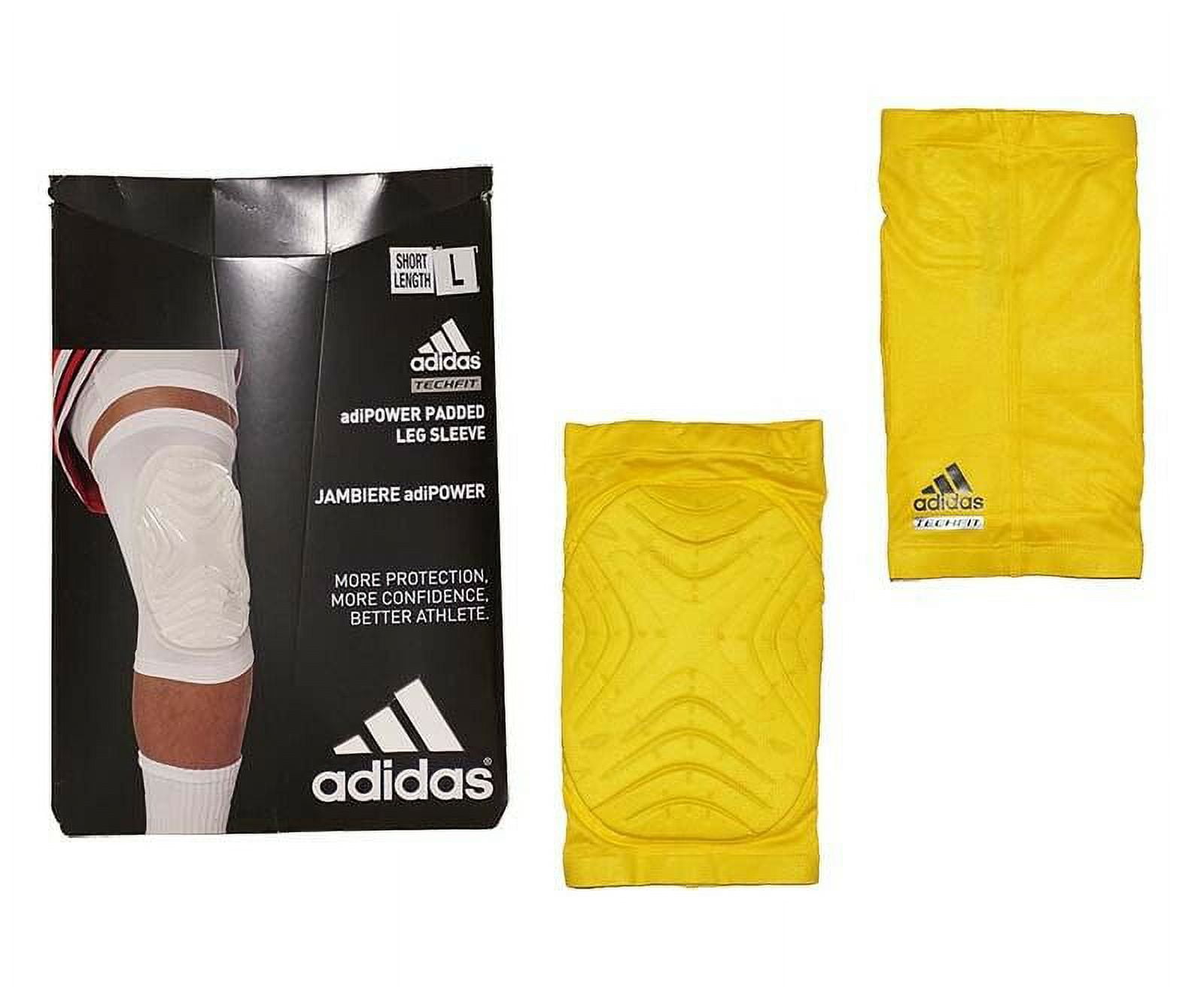 Adidas Techfit Men s Jambiere adiPOWER Padded Leg Sleeve Knee Sleeve White Walmart