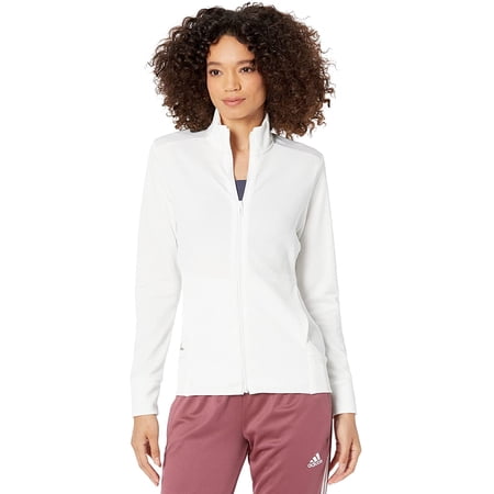 HA3400 Adidas Women's Textured Full-Zip Jacket White L