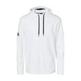 thumbnail image 1 of Adidas - Textured Mixed Media Hooded Sweatshirt - A530 - White - Size: 2XL, 1 of 2