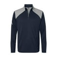 thumbnail image 1 of Adidas Golf Men's Textured Mixed Media 1/4 Zip Pullover, Medium Navy/Grey Three -, 1 of 2
