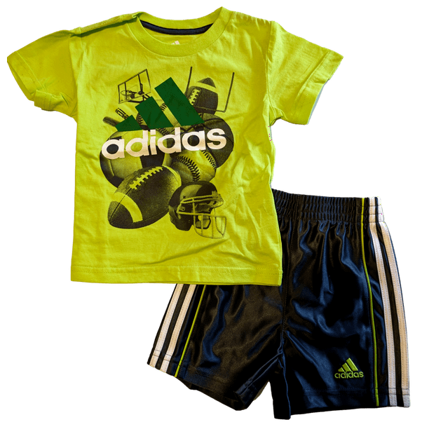 Adidas toddler short sets outlet