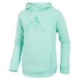 thumbnail image 1 of Adidas Toddler Girls Logo Print Hoodie Mint Heather 2T, 1 of 1