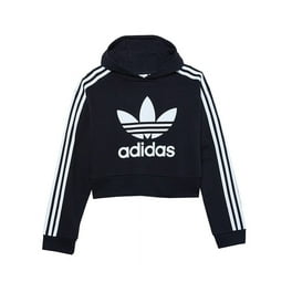 Adidas cropped hoodie ash pearl  black top