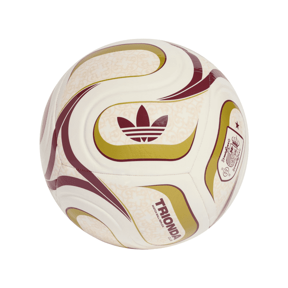 Adidas Trionda Spain Away Club Soccer Ball, White/Gold/Burgundy, Size 5