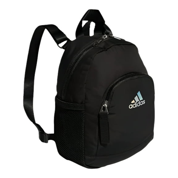 Adidas Unisex Adult Sleek and Light Linear Polyester Mini Travel Backpack, Black