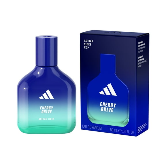 Adidas Vibes Energy Drive Eau de Parfum, Long Lasting Fragrance, Pink Pepper, Cardamom 50ml (1.6oz)