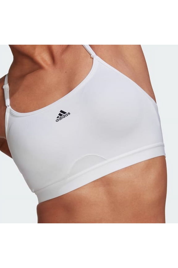 WHITE Aeroreact Training Light-Support Sports Bra, US Small A-C