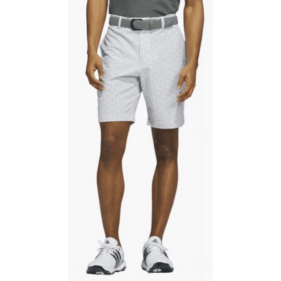 Adidas WHITE/GREY THREE Men's Ultimate365 9" Printed Shorts, US 30