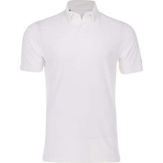 Adidas WHITE MELANGE Men's Golf Go-to Polo Shirt, US X-Large