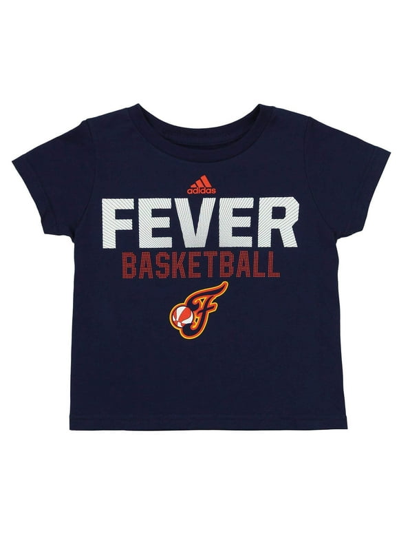 Adidas WNBA Toddlers Indiana Fever Beta Rays Short Sleeve Tee, Navy