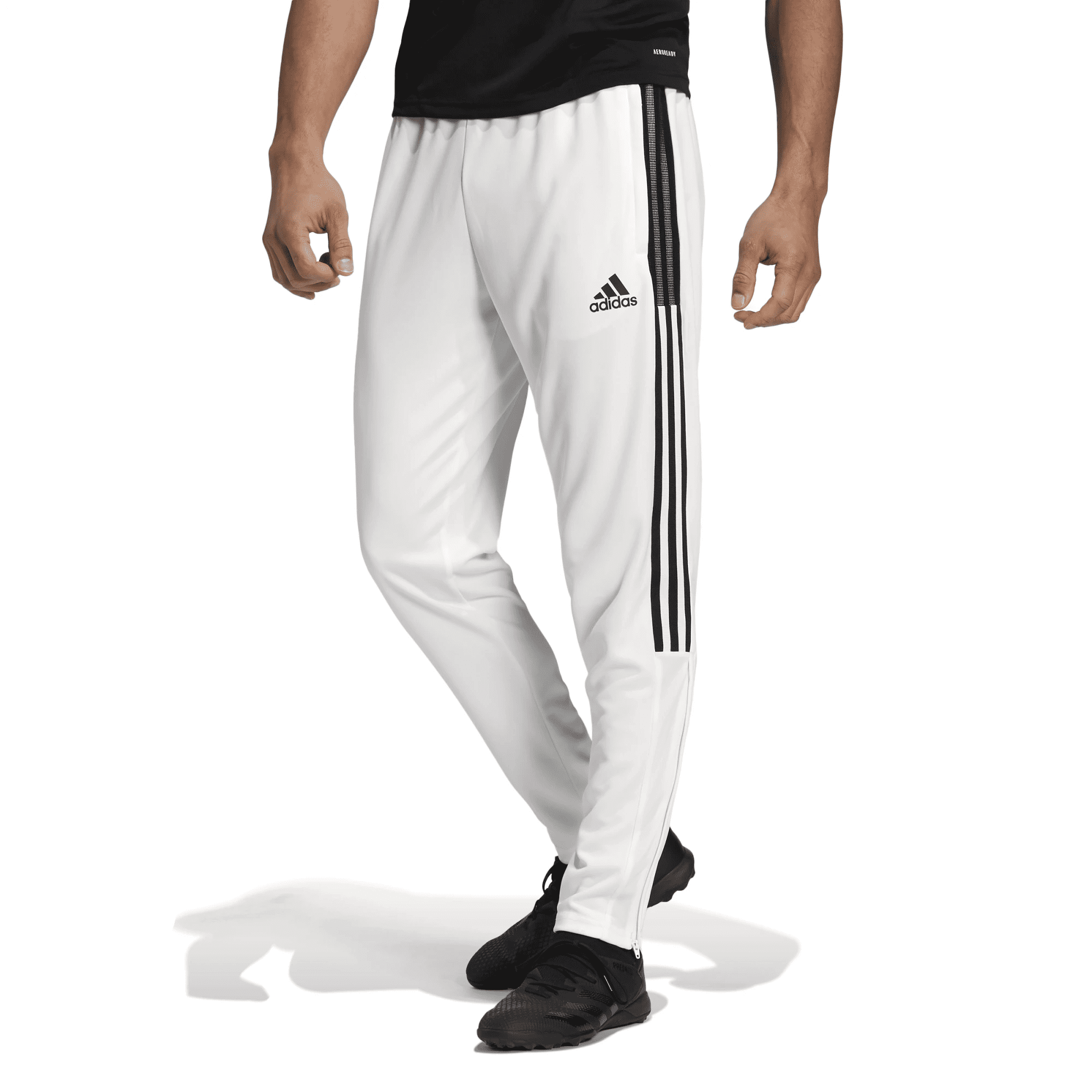 Adidas White/Black Tiro Track Pants - S