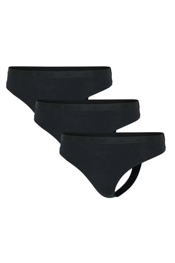 Women String Cotton Black L