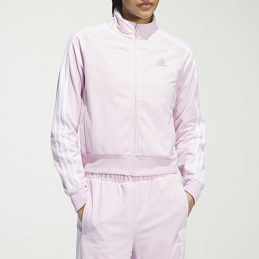 ◆adidas◆ 3S Slim Track Top Light Pink JD5024 adidas Essentials Warm-Up Tricot Slim 3 Stripes Track Jacket