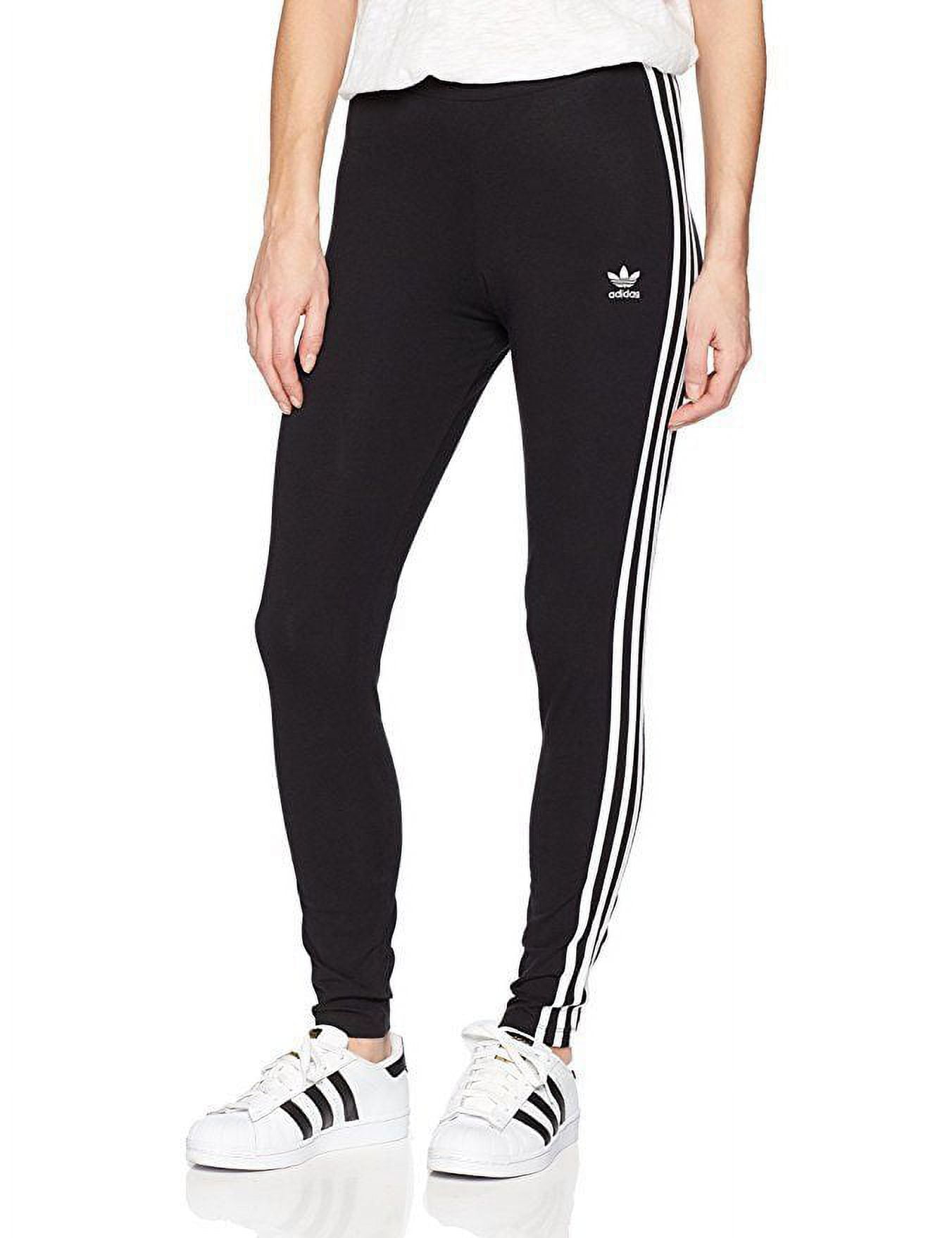 Adidas Essentials 3-Stripes Womens Leggings - Black/White | Sportitude