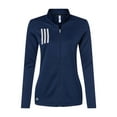thumbnail image 1 of Adidas - Women's 3-Stripes Double Knit Full-Zip - A483 - Team Navy Blue/ Grey Two, 1 of 2