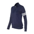 thumbnail image 1 of Adidas - Women's 3-Stripes French Terry Full-Zip Jacket - A191 - Navy/ White, 1 of 3