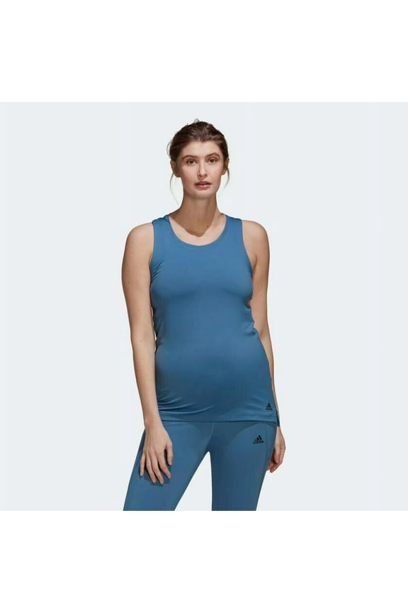 Women's AeroReady Designed 2 Move Maternity Sport Tank Top HD6762 Altered Blue/Black