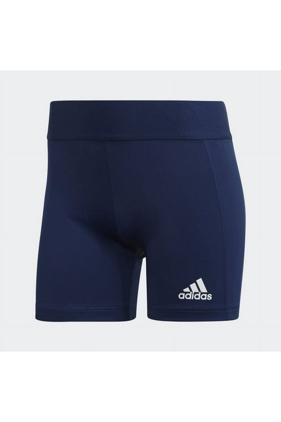 Women's Alphaskin Volleyball 4-Inch Short Tights Team Navy Blue/White XS