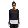 thumbnail image 1 of Adidas Women’s Athletics Layer Dual Sweatshirt (Black, XL), 1 of 3