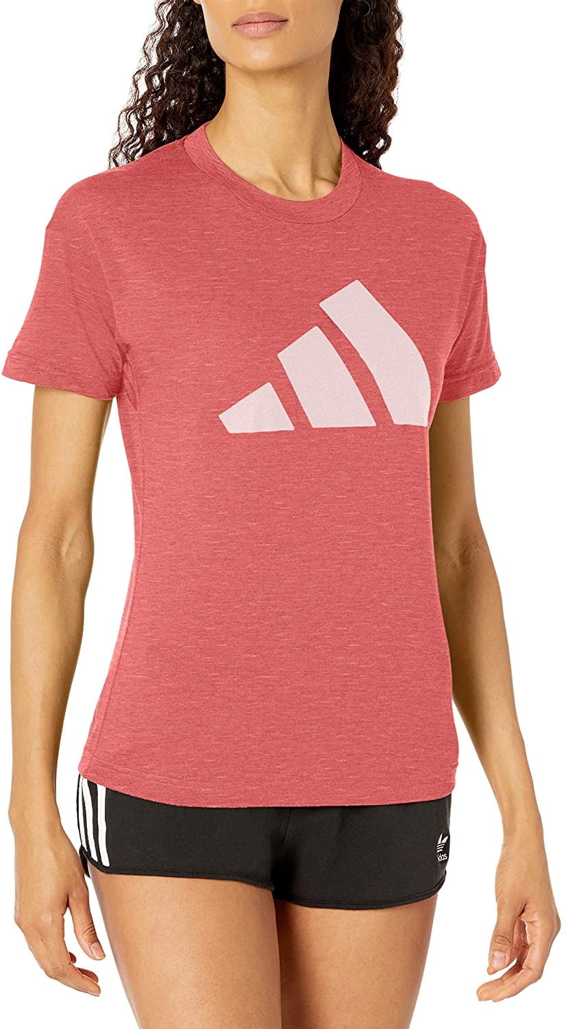 Adidas Women’s Athletics Logo T-Shirt, Pink, X-Small