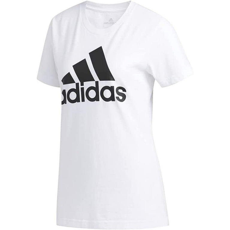 Adidas Women's Badge of Sport Tee, White/Black, Small