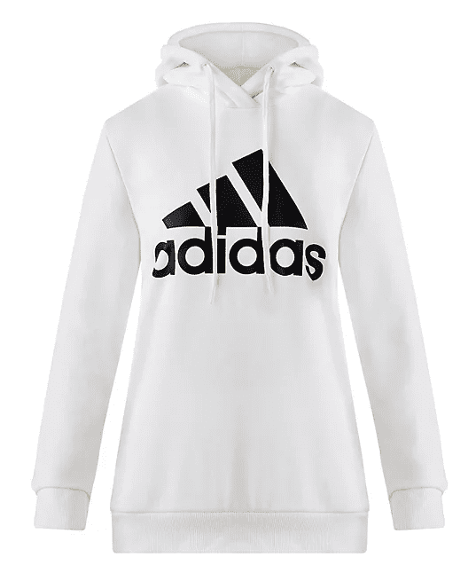 Adidas Women's Big Logo Hoodie (White, XS)
