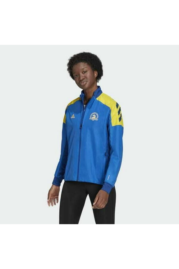 Women's Boston Marathon 2021 Celebration Jacket GQ8332 Blue